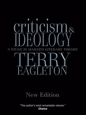cover image of Criticism and Ideology